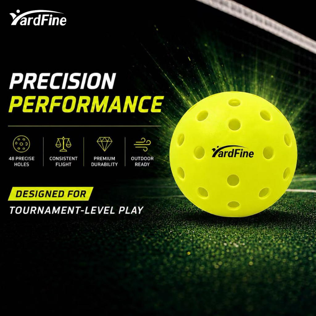 Yardfine pickleball 48 holes balls ลูกพิคเคิลบอล 48 รู