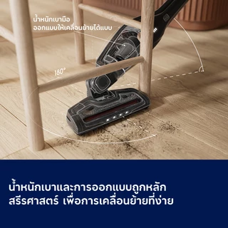 Electrolux เครื่องดูดฝุ่นไร้สายแบบ 2‑in‑1 ด้ามจับและแบบมือถือ รุ่น EFS32212EB สีดำ