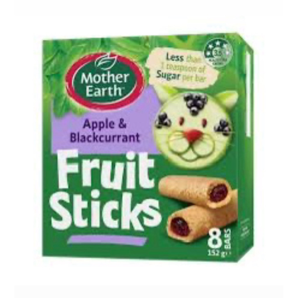 East Mother earth Apple & blackurrant fruit sticks 152กรัม 8บาร์