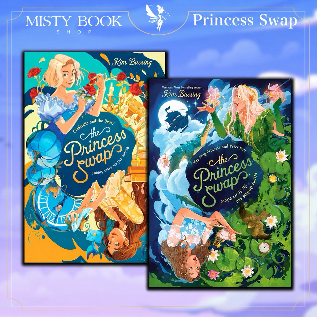 [พร้อมส่ง] The Princess Swap Book 1-4 / Cinderella and the Beast / Beauty and the Glass Slipper / by Kim Bussing