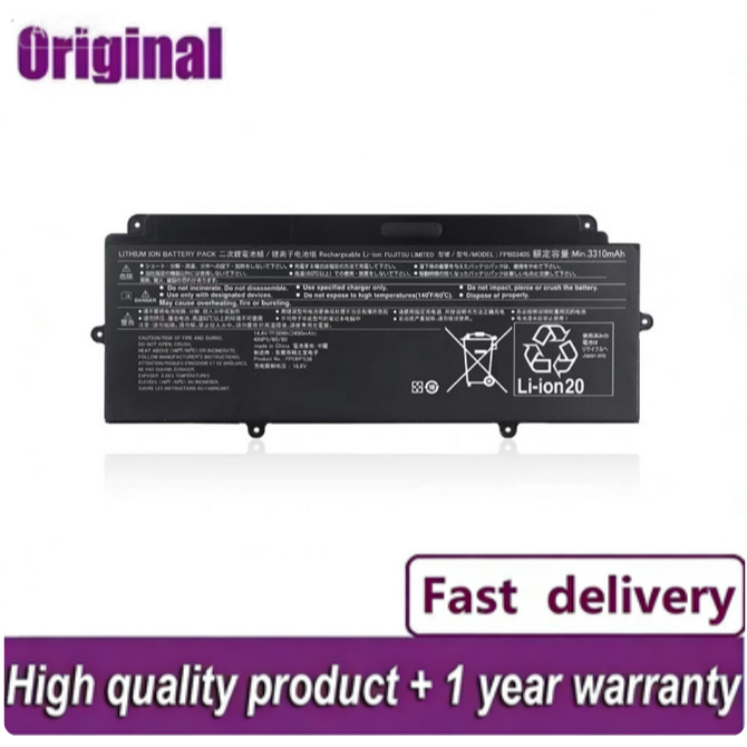 FPB0340S FPCBP536 14.4V 50WH 3310mAh Laptop Battery For Fujitsu LifeBook U937 U938 U939 U939X CP7376