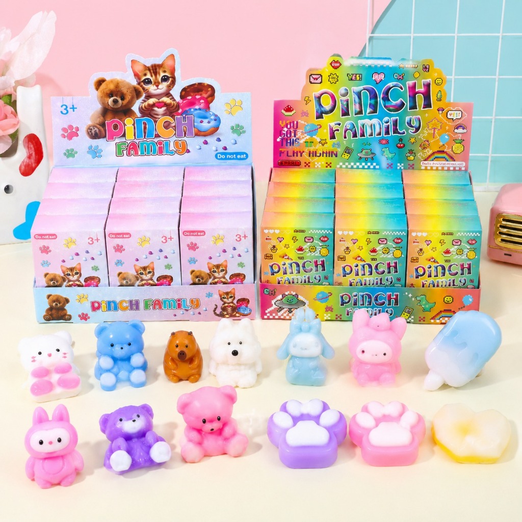 🔥ใหญ่พิเศษ🔥16pcs ใหม่ช้าเด้งอาหารน่ารักบีบของเล่นเด็กตุ๊กตาถุงตาบอดกล่องตาบอดสำหรับเพื่อนของขวัญ