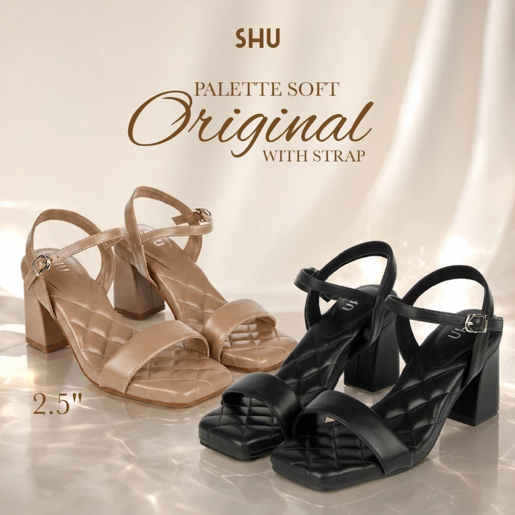 SHU PALETTE SOFT 2.5" ORIGINAL WITH STRAP รองเท้าส้นสูง
