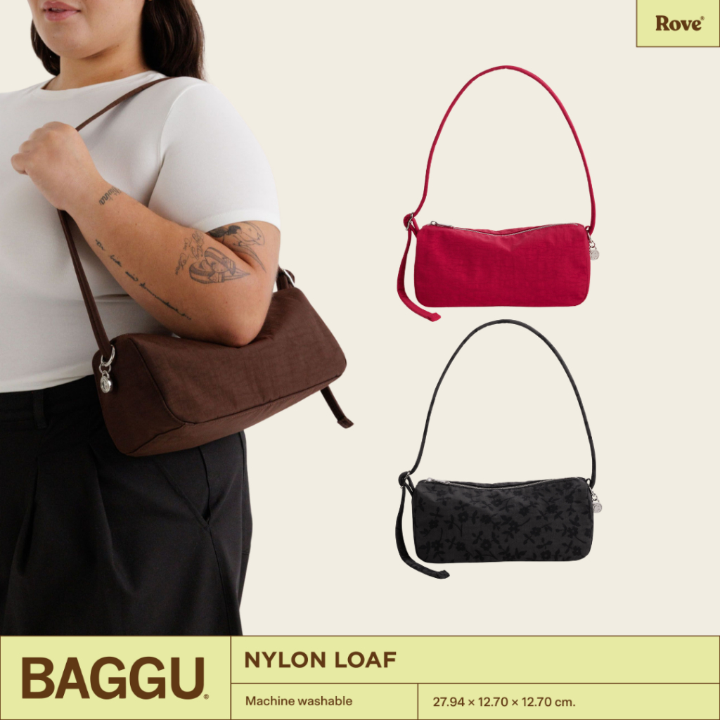 (พร้อมส่ง) BAGGU Nylon Loaf Bag กระเป๋าสะพายไหล่ ปรับสายได้ นำเข้าจากอเมริกา