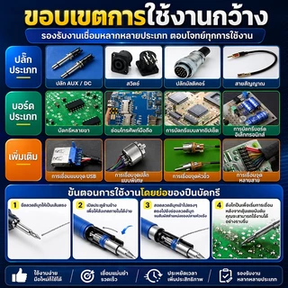 ปืนบัดกรี 80Wพลังใหญ่บัดกรี600℃ร้อนรวดเร็ว ปืนบัดกรี อุปกรณ์บัดกรีป้อนตะกั่วอัตโนมัติ หัวแร้งบัดกรี ปืนหัวแร้ง ที่บัดกรี