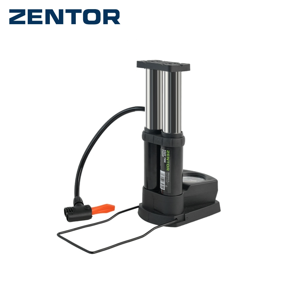 Zentor ที่สูบลมจักรยาน ปั๊มลมเท้า ที่เติมลม แข็งแรง แม่นยำ มาตรฐานนานาชาติ Foot Air Pump