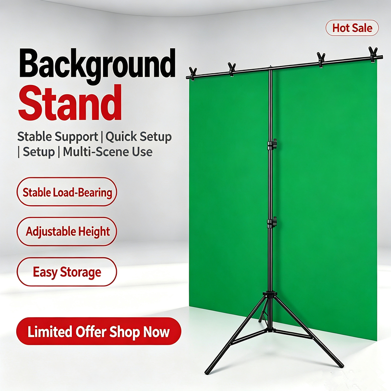 📌150*200cm T-Stand ขาตั้งฉากสำหรับถ่ายสินค้า❗️ขาตั้งฉาก ตัวT สำหรับฉาก PVC ขาตั้งT green screen ID p