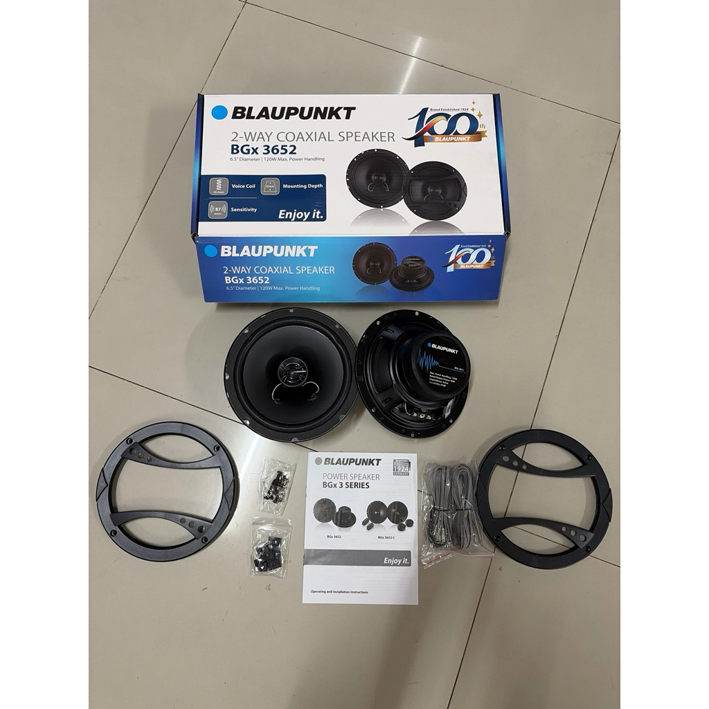 ราคาคู่ละ 815บาท ลำโพงแกนร่วม 6.5นิ้ว รุ่น BGX3652 ยี่ห้อ BLAUPUNKT