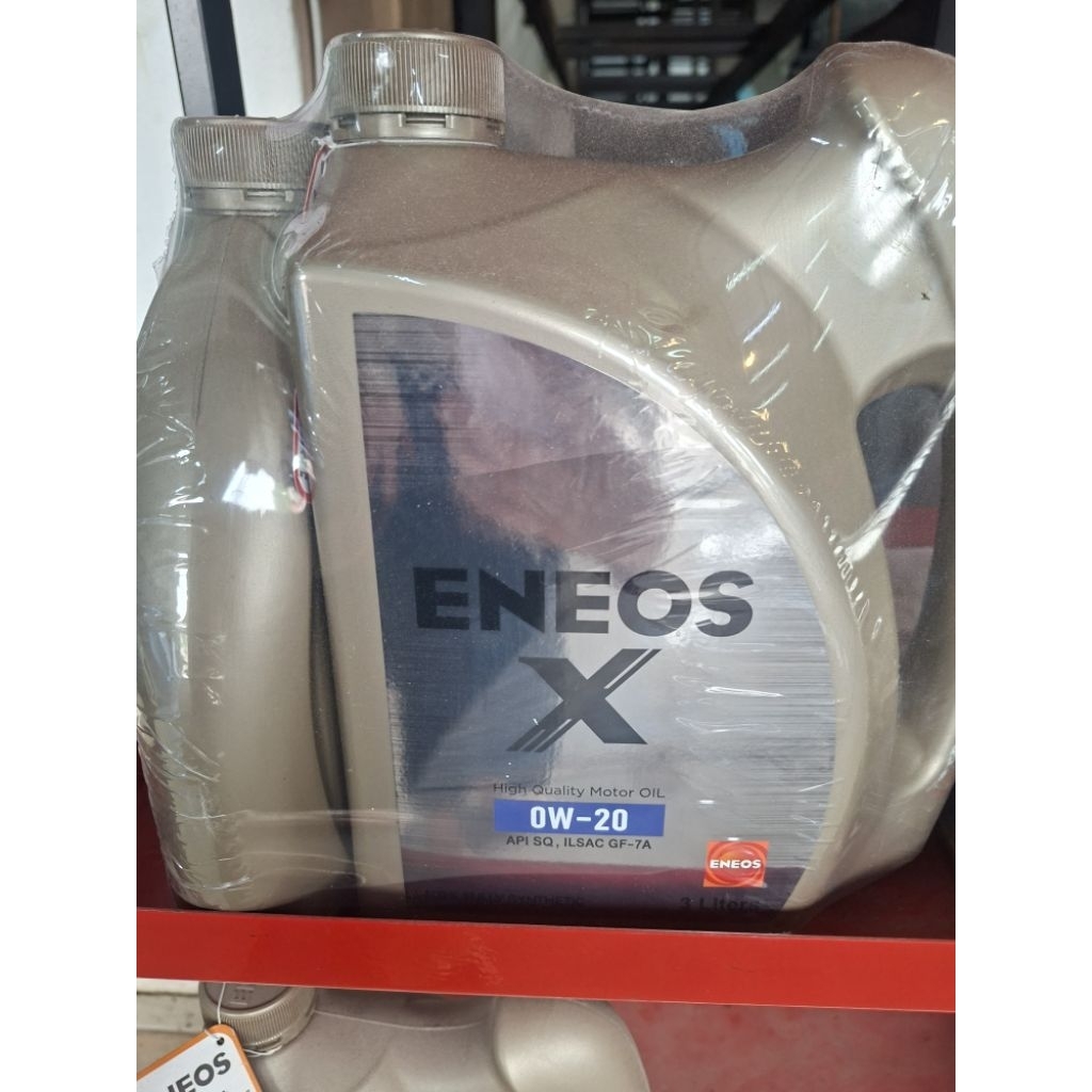 4 ลิตร ENEOS X 0W-20 น้ำมันเครื่องยนต์เบนซิน สังเคราะห์แท้ 100%