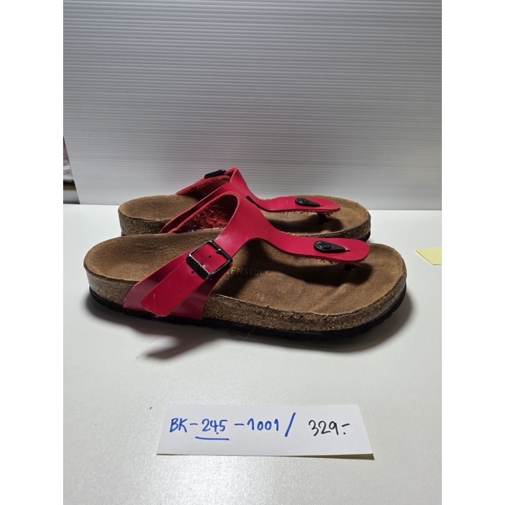 😍BK-24.5-1001😍BIRKEN STOCK มือสอง ✅️✅️ ยาว 24.5 CM. สวย สภาพดี ตำหนิการใช้งานตามภาพ 329.-
