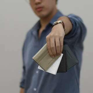 Louis Montini Cowhide Credit Card Holder กระเป๋าเก็บบัตร หนังวัวแท้ กระเป๋าใส่บัตรเครดิต WK23