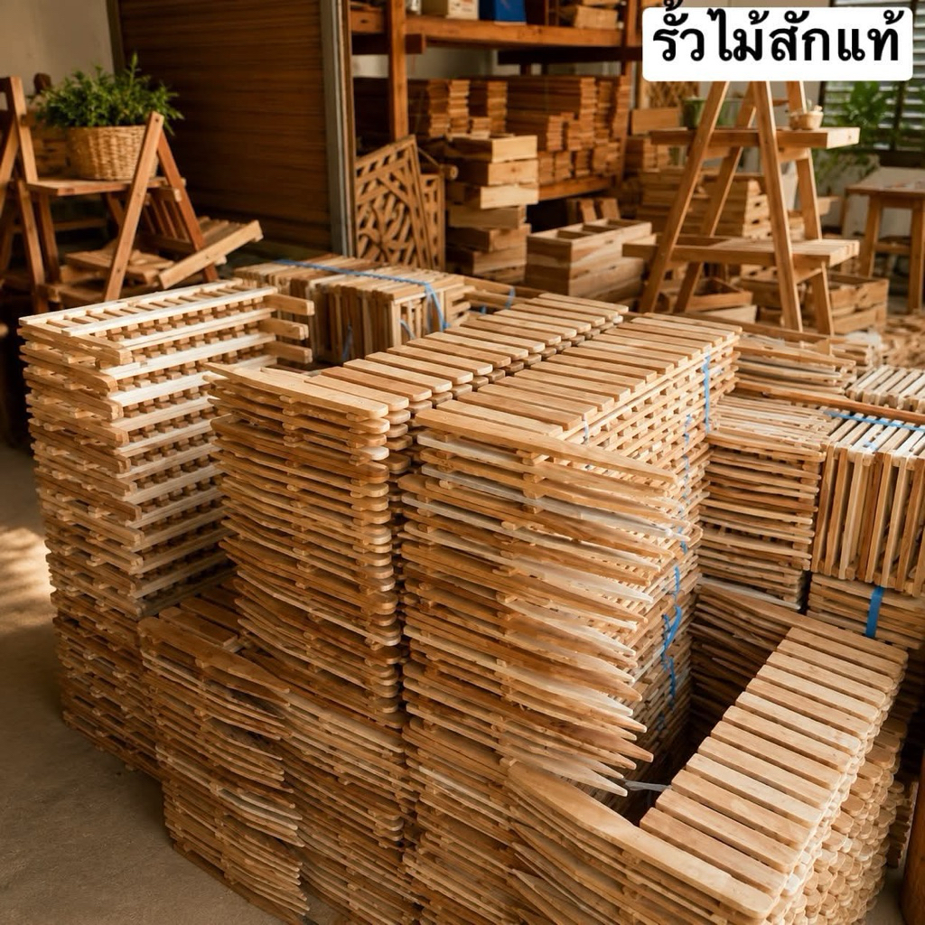 รั้วไม้สักแท้ ยกมัดถูกๆ#รั้วสนาม✅ออกใบกำกับภาษีได้ค่ะ💯  #รั้วจัดสวน #💢งานไม้ดิบ
