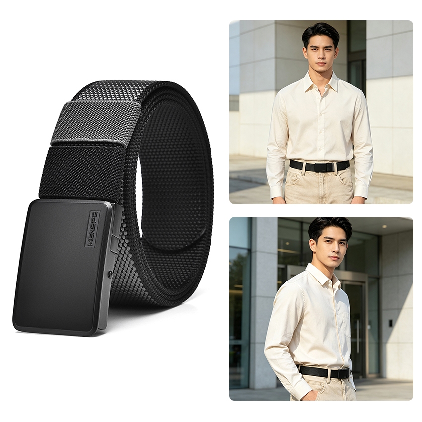 MENSPE Men Belt Outdoor Tactical Belt Quick Release Buckle Belt Rotating Buckle Nylon