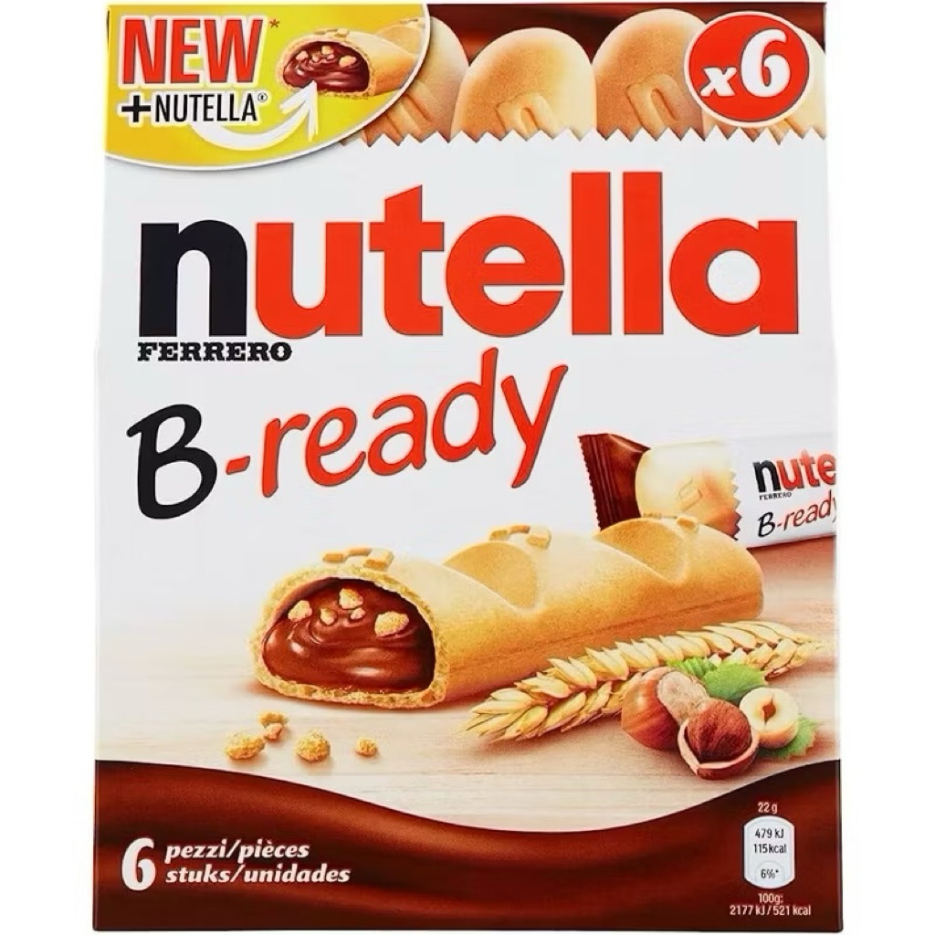 Nutella B-ready T6 ขนมปังบางกรอบ