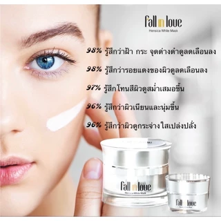 Fall in love Hensica White Mask ฟอลอินเลิฟ เฮนซิก้า 30g ครีมมาส์กหน้าขาว ลดฝ้าหนา กระลึก จุดด่างดำ รอยสิว ผิวโทรม 30g