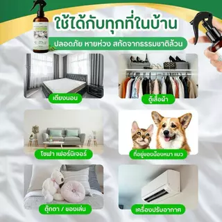 สเปรย์กำจัดไรฝุ่น Anti Mite Spray กำจัดป้องกันไรฝุ่น ฆ่าเชื้อ ปลอดภัยเด็กสัตว์เลี้ยง ที่นอน หมอน โซฟา 310มล. พร้อมส่งไทย