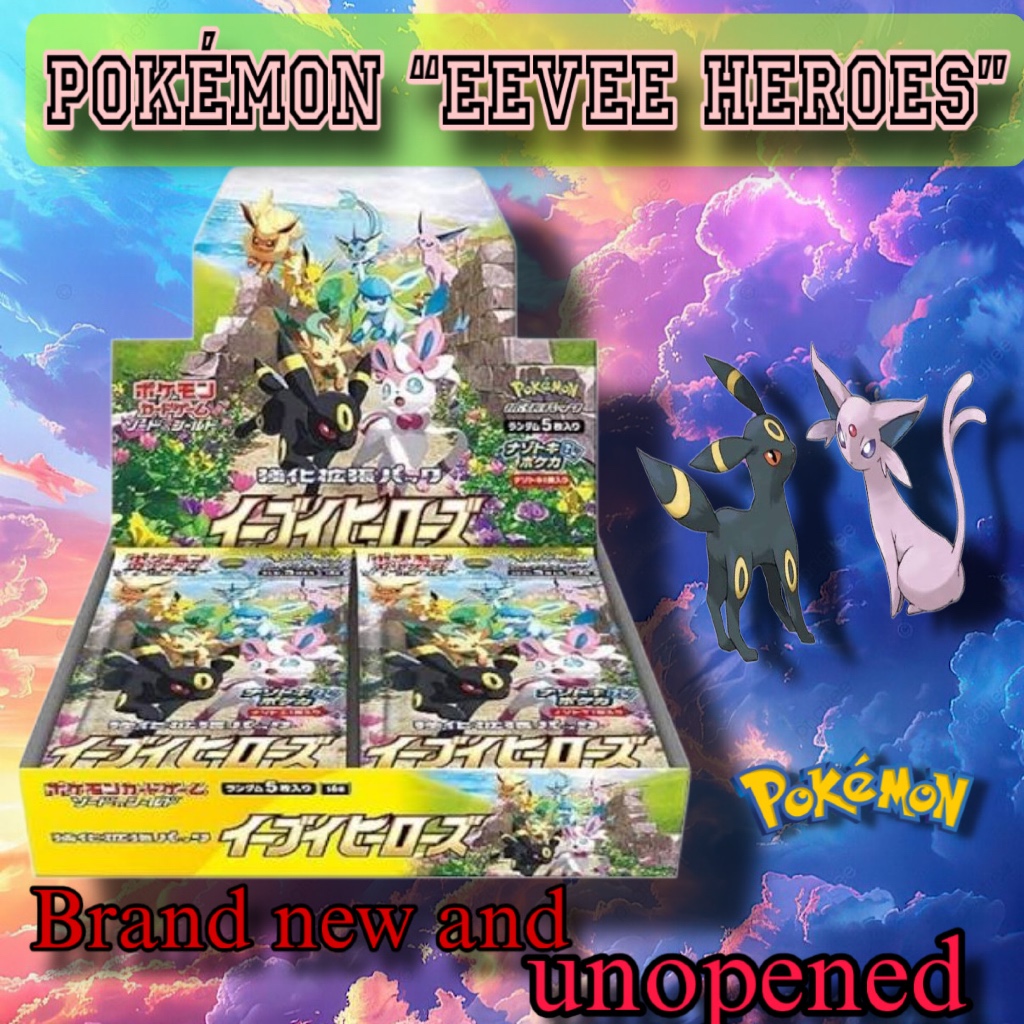 S6a Eevee Heroes Enhanced Expansion Pack Pokemon Card Booster 1BOX