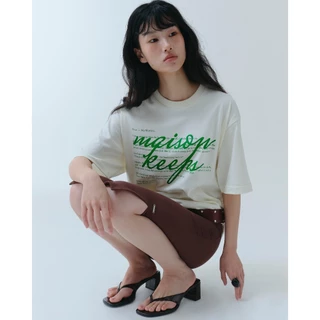 maison KEEPS | The Oversized Letter Tee | เสื้อยืด ทรง oversized | มีให้เลือก 2 Size อก 44" และ 48''
