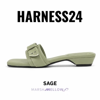 HARNESS24 - MARSHMELLOW รองเท้าแตะสายแฟชั่นหัวเข็มขัด