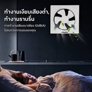 พัดลมดูดอากาศ พัดลมดูดอากาศในห้องน้ำ 8 10 12นิ้ว เสียงเงียบ ลมแรง ติดผนัง ระบายอากาศ ห้องน้ำ ห้องครัว ลดความชื้น