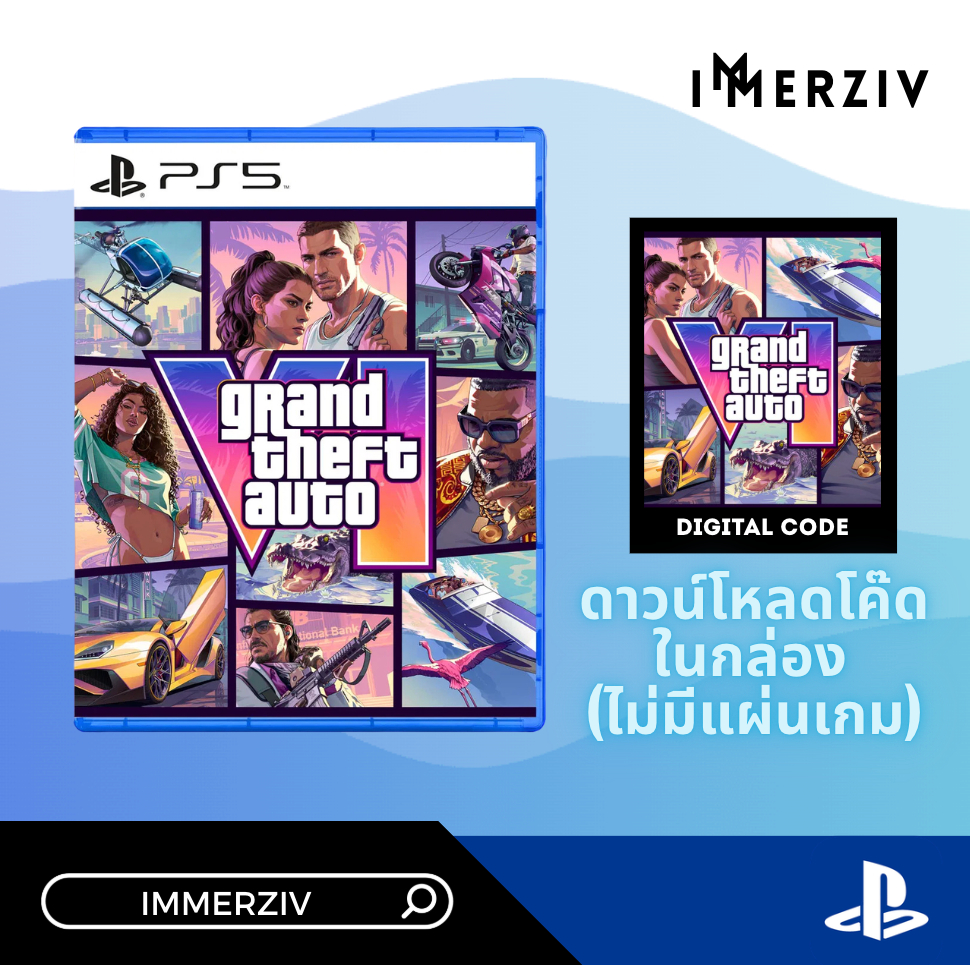 (PRE-ORDER 19 NOV 2026) PS5 GRAND THEFT AUTO VI (CODE IN BOX) (GTA6) (R3/ASIA) (GAME) (ENG)