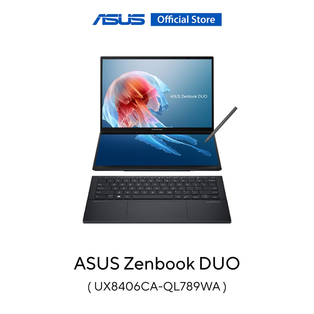 ASUS Zenbook DUO (UX8406CA-QL789WA) 14" Full HD OLED, Intel U7-255H, 32GB, 512GB SSD, W11