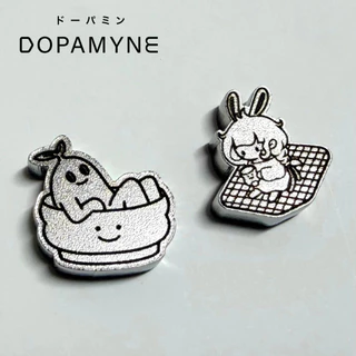 DOPAMYNE X HUUYAOW | ลูกร่อนผงมัทฉะ น้องโดพา+น้องมีน , น้องหูยาว SUS304 food grade 2x2cm หนา 5mm