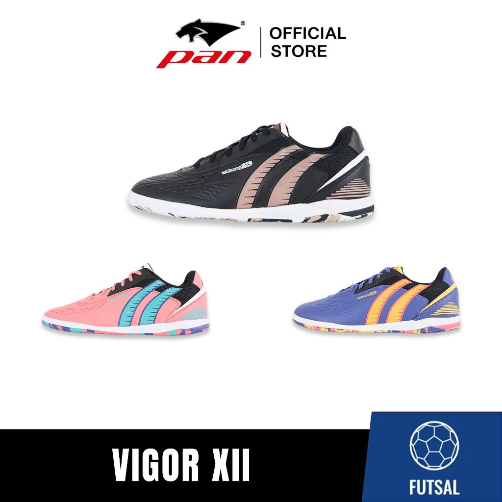 PAN VIGOR XII รองท็อป | APF146I รองเท้าฟุตซอลสายสปีด ไม่เคลือบ TPU
