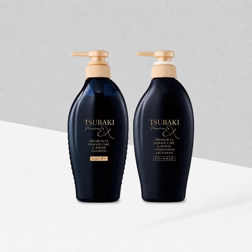 แชมพูพรีเมียมเอ็กซ์ดาเมจแคร์รีแพร์ Tsubki EX Damage Care Shampoo 450ml