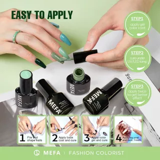 MEFA เซตเจลทาเล็บ 6สี 7ml โทนลึก/นู้ด/แดงเข้ม ทนทาน ทำเล็บที่บ้าน/ร้าน สำหรับผู้หญิง ช่วงโปรซื้อ