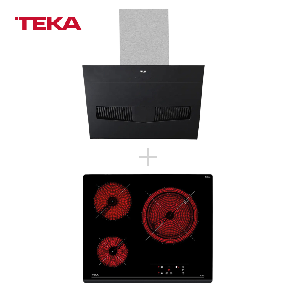 TEKA เครื่องดูดควันกระโจมกระจก รุ่น LVT 90 + เตาไฟฟ้าเซรามิก รุ่น TZ 6315