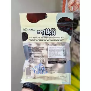 1239 Milky Chew / ขนมสุนัข ขนมหมา มิลกี้ชิว กระดูกเล็ก 15 ชิ้น ***1แถม1 138บาท