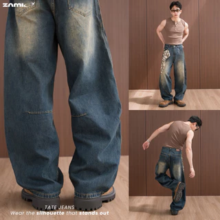 ZAMIO TATE BARREL JEAN กางเกงยีนส์เอวสูงทรงบาเรล