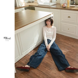 SERKIDS กางเกงยีนส์บาเรล - สี Classic Indigo