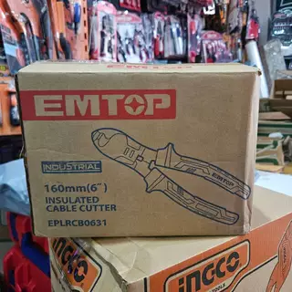 EMTOP คีมตัดสายเคเบิ้ล หุ้มฉนวน VDE กันไฟฟ้า 1000 โวลท์ ( 160 มม. ) รุ่น EPLRCB0631