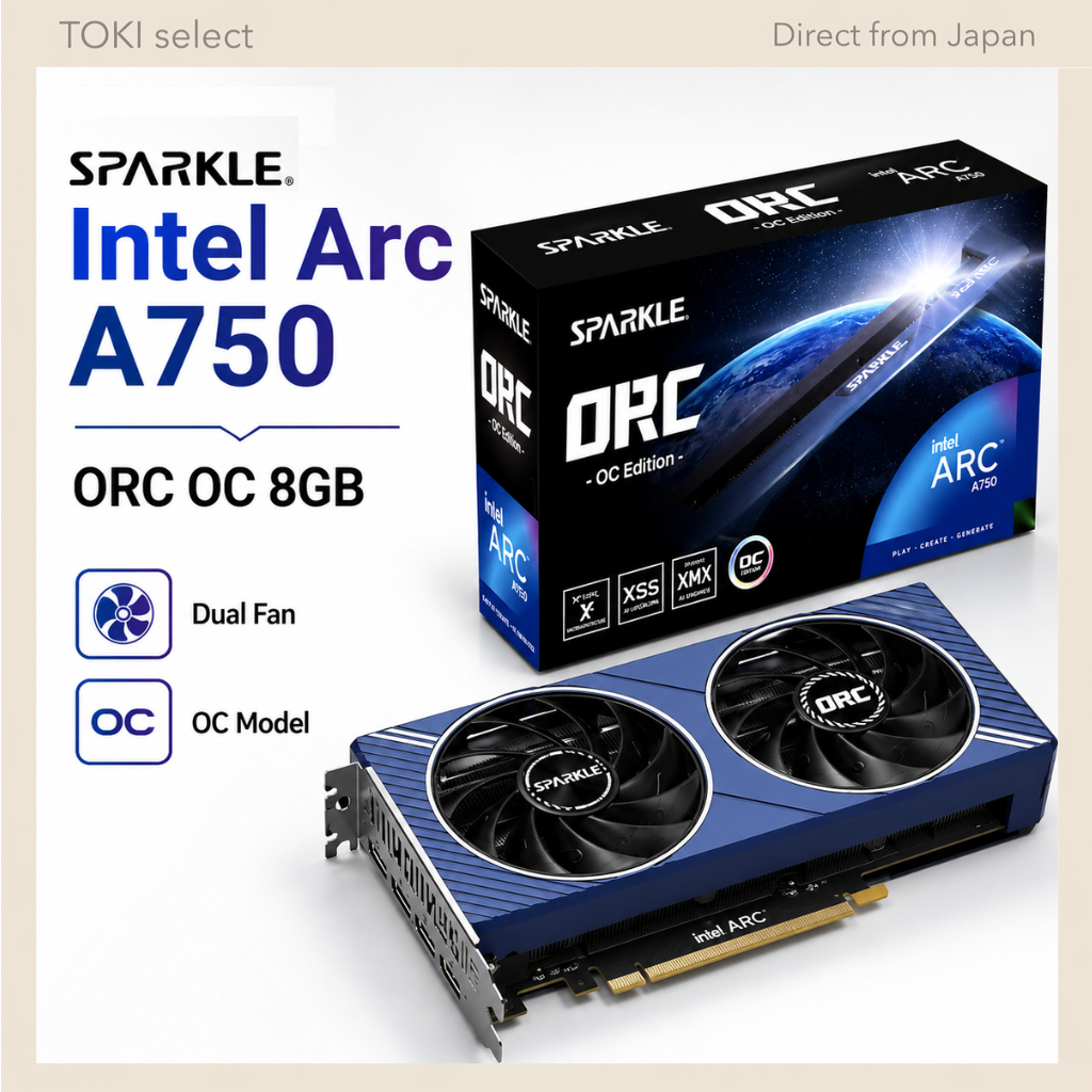 SPARKLE Intel Arc A750 ORC OC 8GB Graphics Card Dual Fan SA750C-8GOC