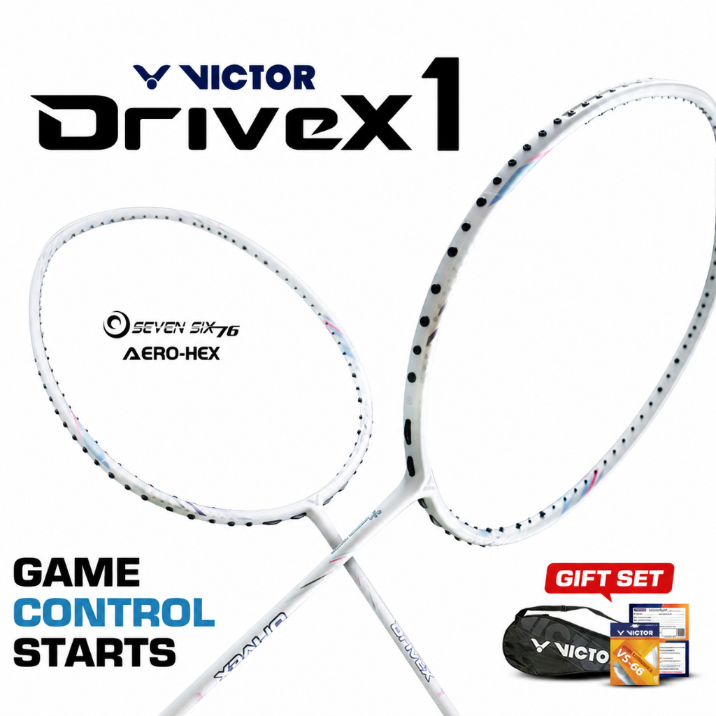 VICTOR ไม้แบดมินตัน รุ่น DX-1 แถม เอ็นVS-100 + ซองตาข่าย (โปรดอ่านรายละเอียดก่อนสั่ง)