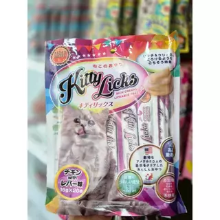 8899 Kitty Licks / คิตตี ลิค ขนมแมว ขนมแมวเลีย (รสไก่กับตับ) @ 15 กรัมX20ชิ้น **1แถม1 198บาท