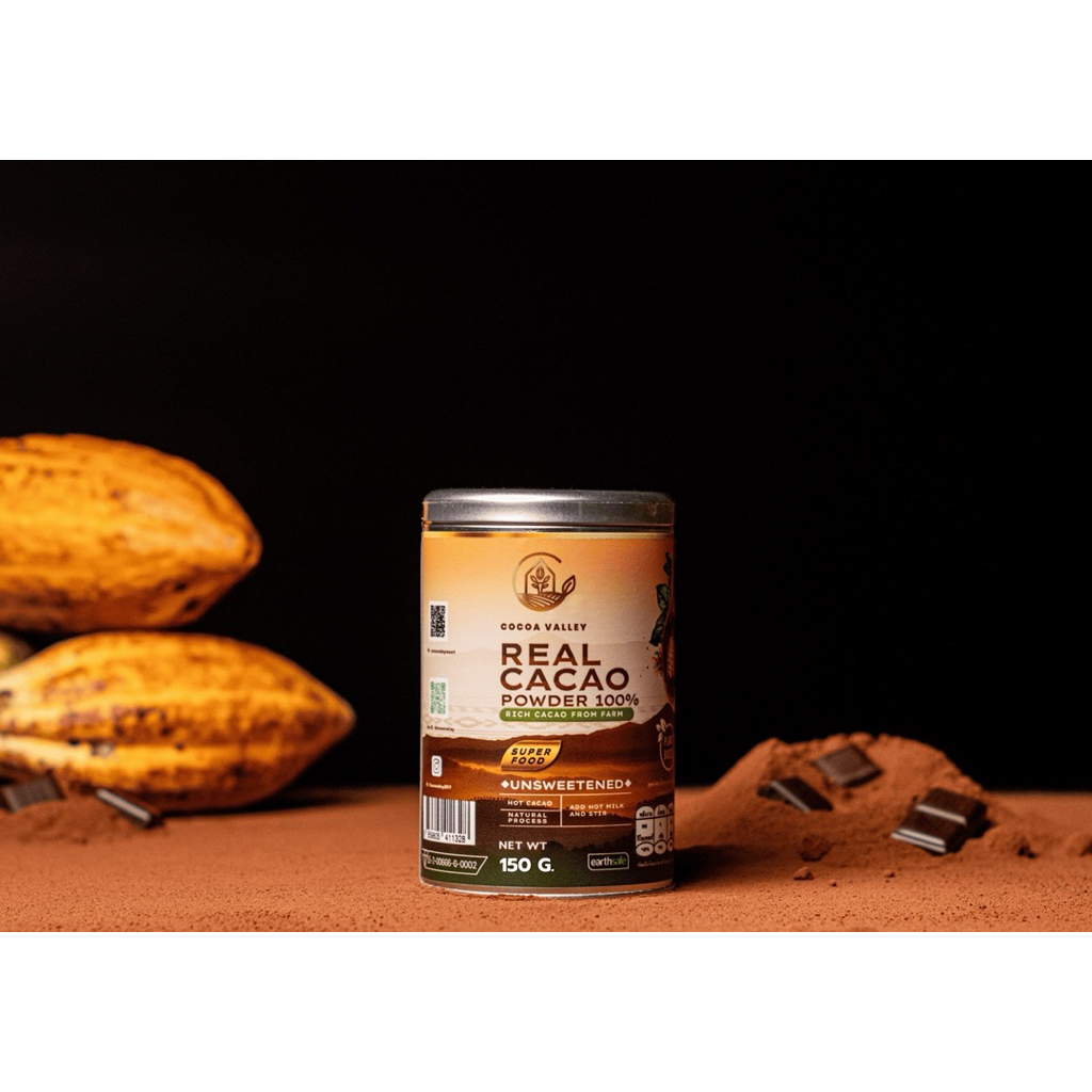 ผงคาเคา 100%  CACAO POWDER 100% 150 กรัม จากสวนโกโก้เมืองน่าน