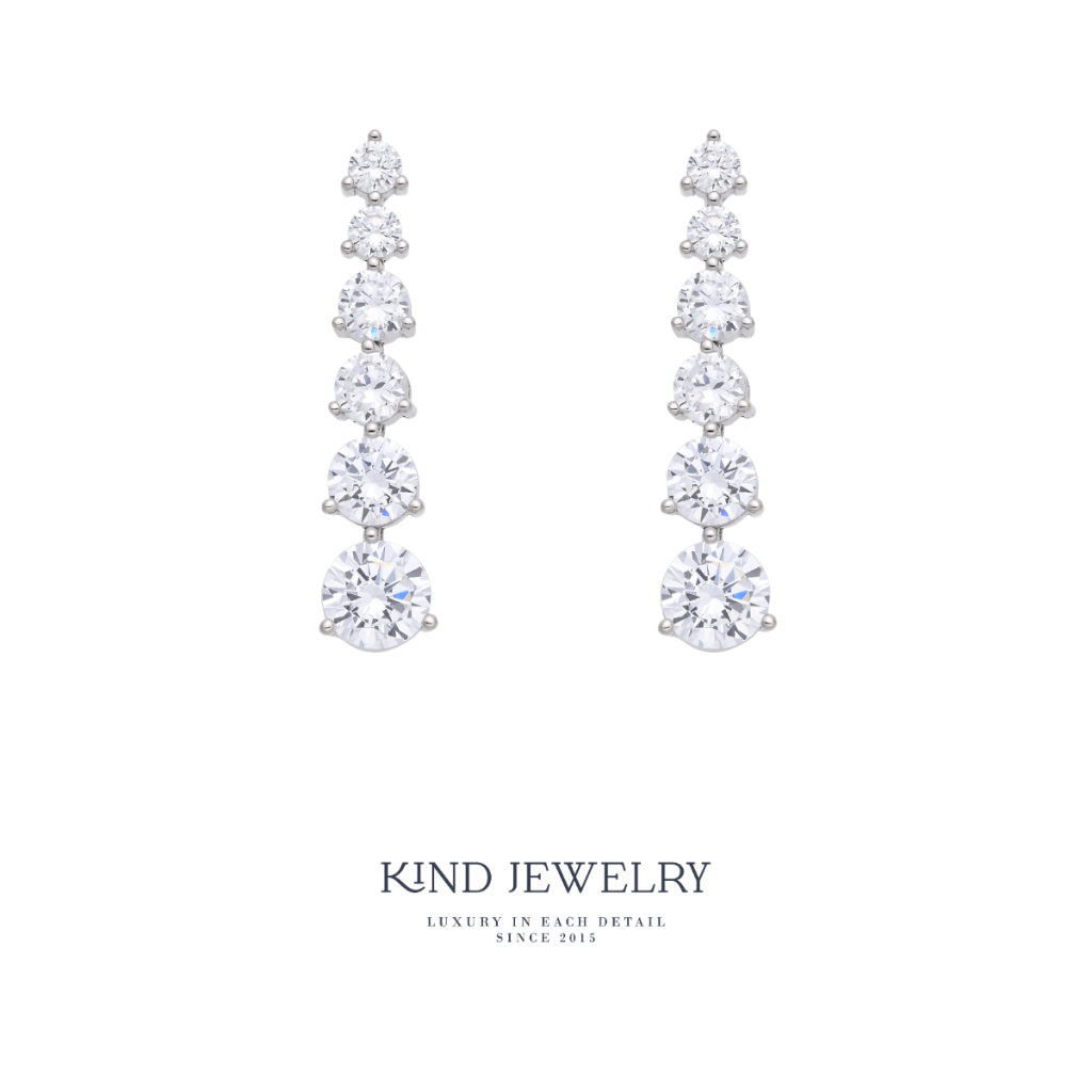 Kind Jewelry ต่างหู เจ้าสาว ต่างหูออกงาน Dazzling