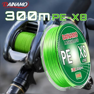 DAINAMO 300M PE 8X เอ็นตกปลา แบบเชือกถัก 8 แกน สําหรับตกปลา 7.6-45 กก.คุณภาพญี่ปุ่น สายตกปลา 12-50LB อัพเกรดสายหลักคว
