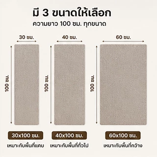 พรมลับเล็บแมว ที่ลับเล็บแมว ติดผนัง พร้อมกาว กันรอยข่วนได้ดี มีทั้งหมด 3 ขนาด