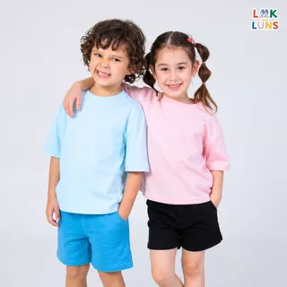 Mama Mood Kids Stretch Shorts กางเกงขาสั้นเด็ก Cotton Spandex กางเกงเด็ก 10 สี Shorts by Look&Luns