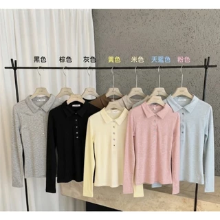 Sunday Best Polo เสื้อโปโลแขนยาวผ้าแอร์รี่