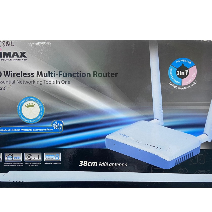 EDIMAX N300 Wireless Multi-Function Router รุ่น BR-6428nC เราเตอร์ไวไฟ 300Mbps 3-in-1 พร้อมเสา 9dBi 