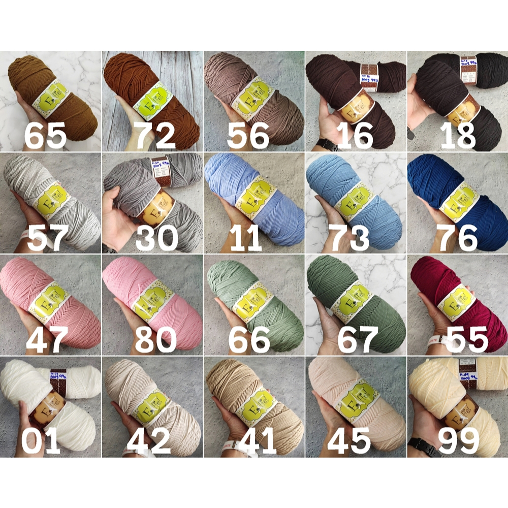 ไหมพรม 5 พลาย ขนาดเส้น 3 มิล ม้วนใหญ่ 200 กรัม รูปที่ 2