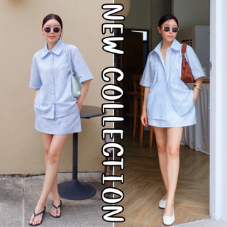 Top10 DAISY เสื้อ+กระโปรง รวมงานเซทคอบัว ใส่ไปเที่ยวไปคาเฟ่ กระโปรงมีซับในเป็นกางเกง CARDIGAN_NISTA