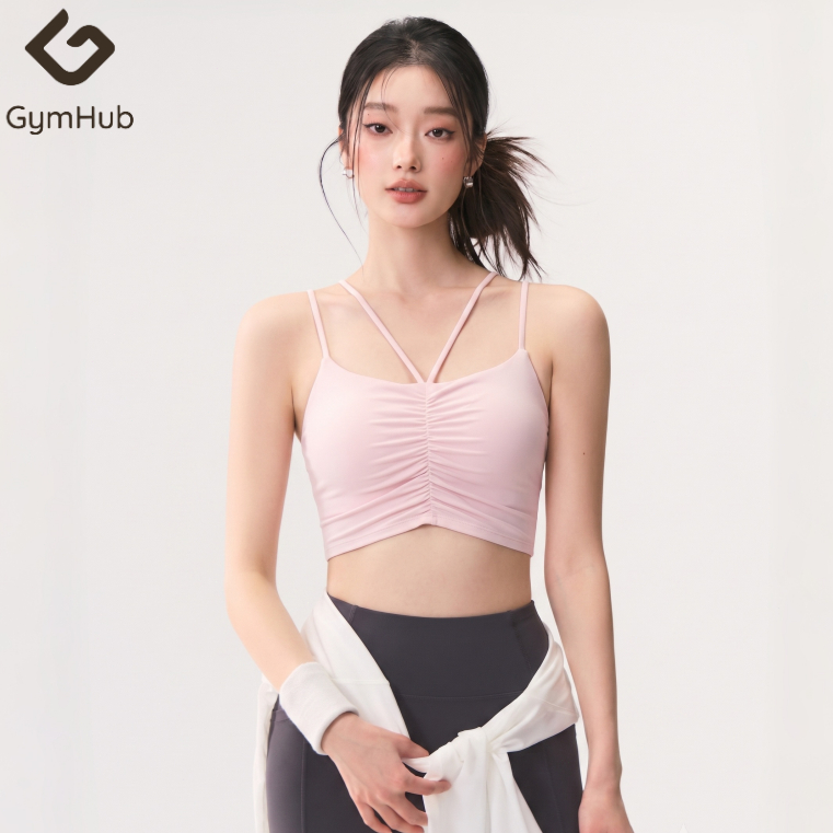 GymHub ชุดชั้นในกีฬา กันแรงกระแทก ป้องกันหย่อนคล้อย ถอดได้ สายบาง หลังสวย เสื้อโยคะ【ลดล้างสต๊อก】