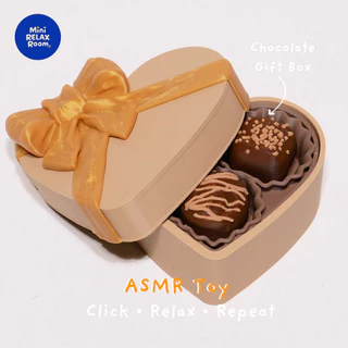 ASMR Clicker กล่องช็อกโกแลตรูปหัวใจ ของเล่นคลายเครียด (Blue switch) กล่องของขวัญ ของขวัญวันเกิด วาเลนไทน์