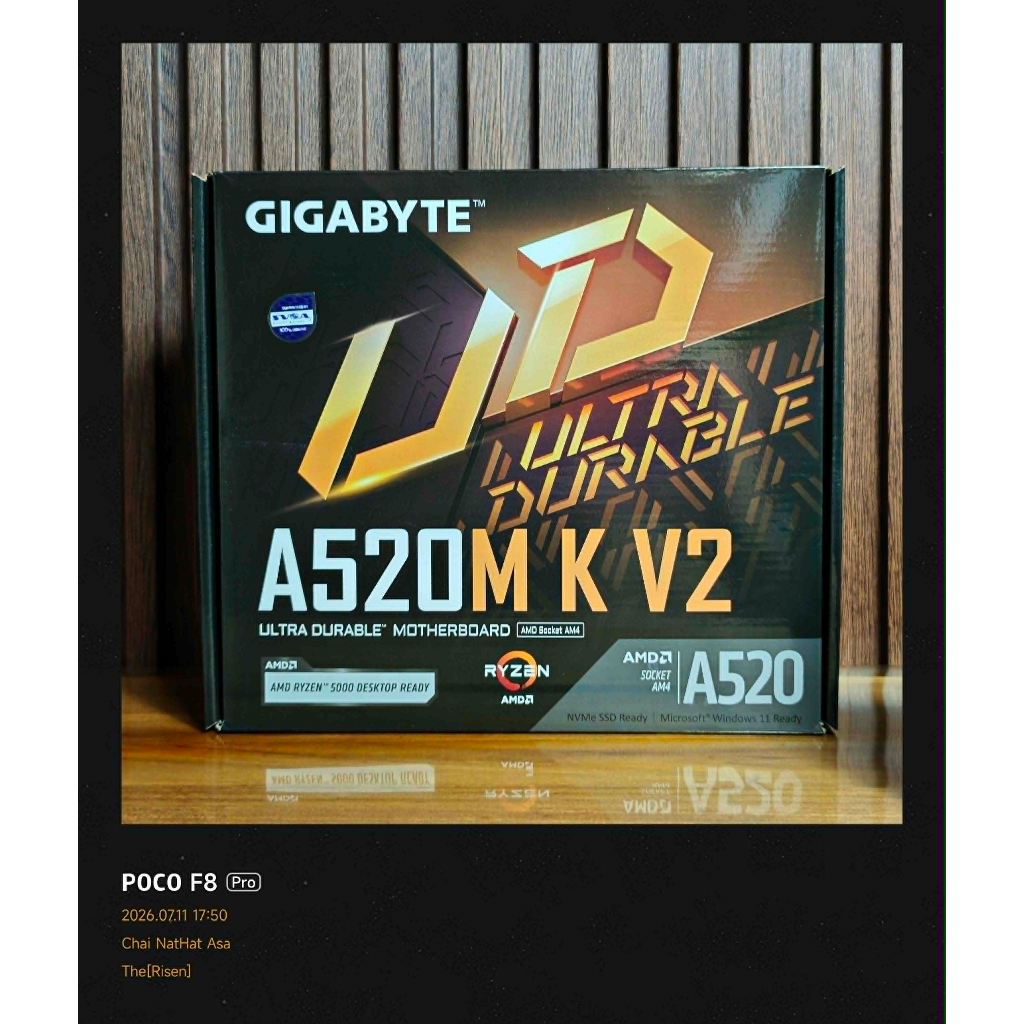 CPU AMD RYZEN 5 5500 6C/12T + GIGABYTE A520M K V2 (DDR4) รูปที่ 5
